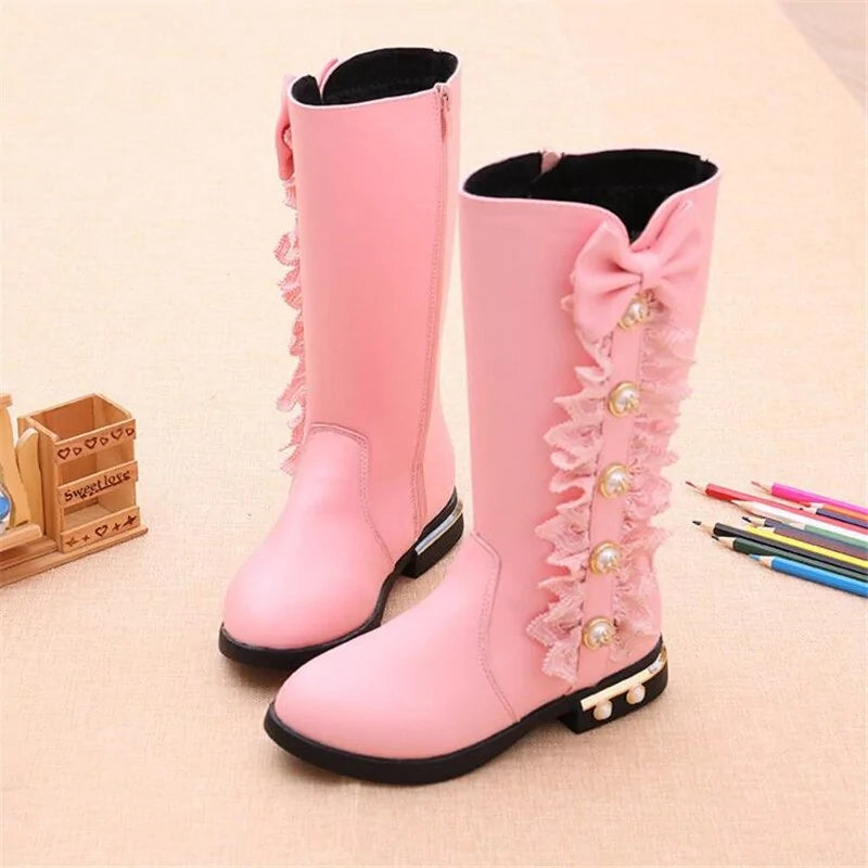 Girls Bow Boots