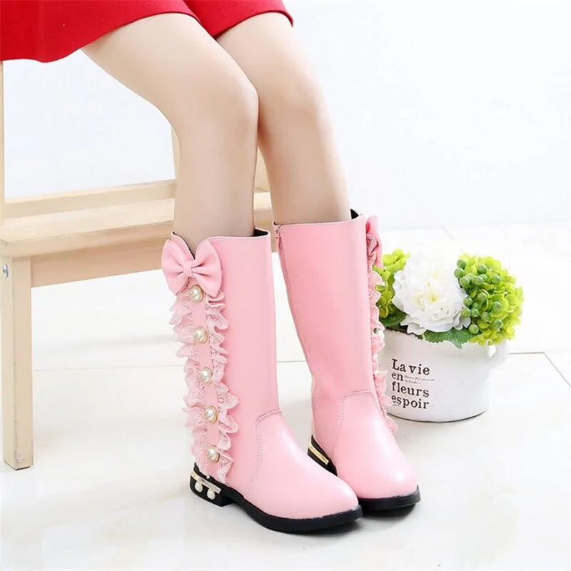 Girls Bow Boots