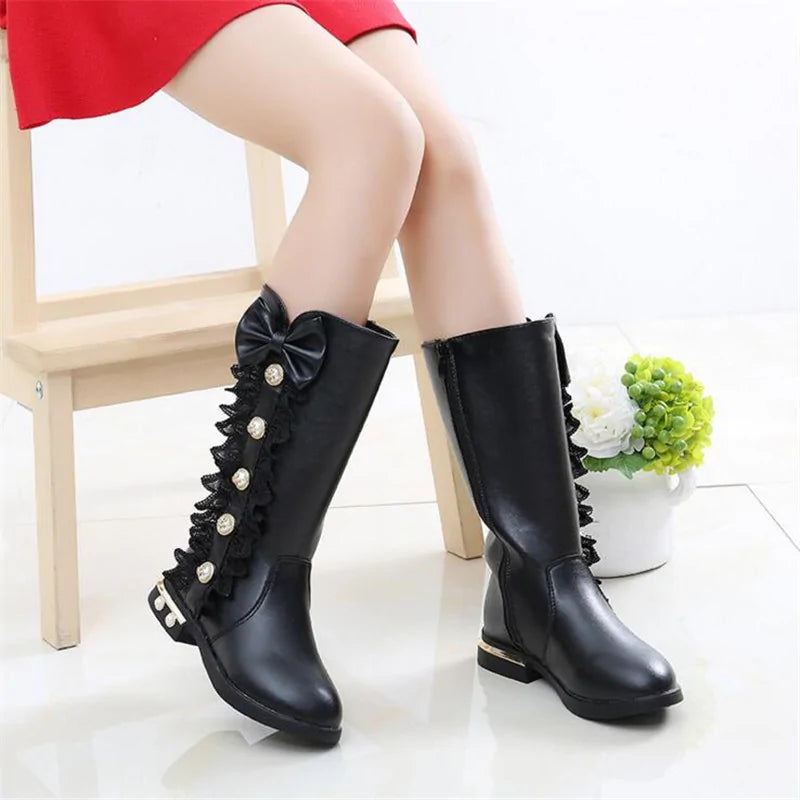 Girls Bow Boots